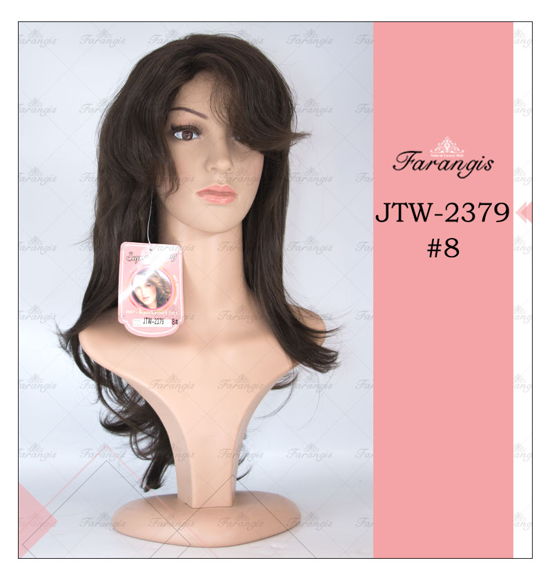 کلاه گیس زنانه قهوه ای مدل JTW کد 8