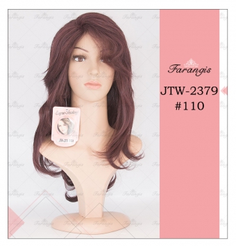 کلاه گیس زنانه قهوه ای روشن مدل JTM کد110