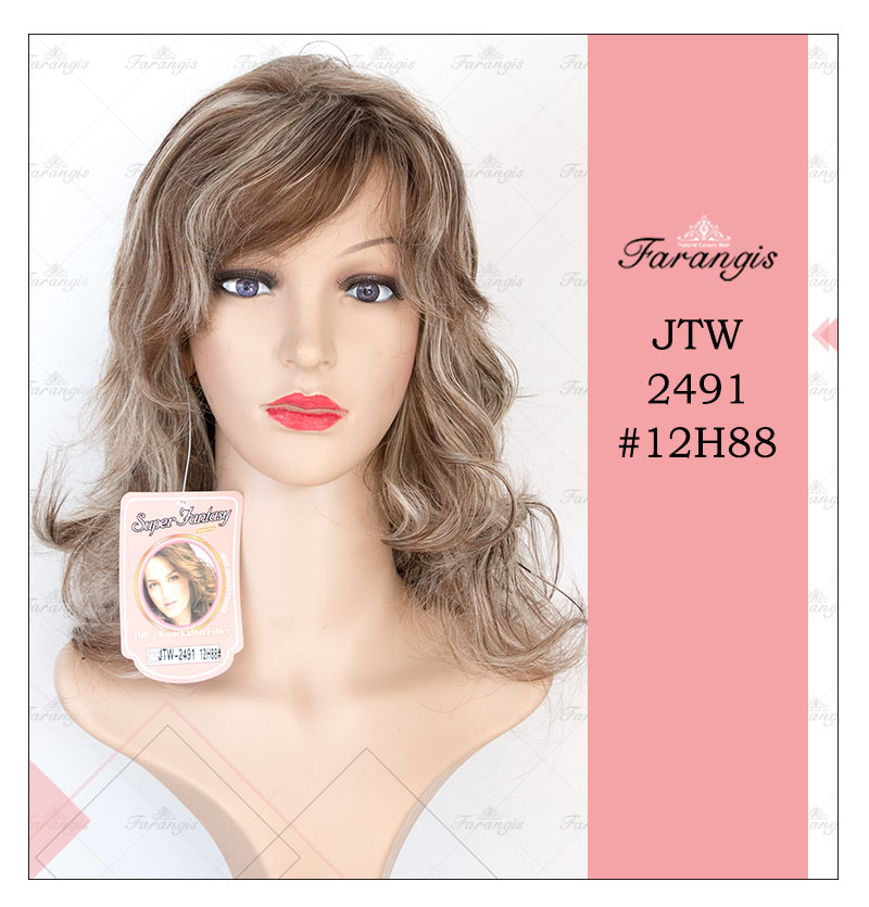 کلاه گیس زنانه هایلایت مدل JTW2491  کد 12H88