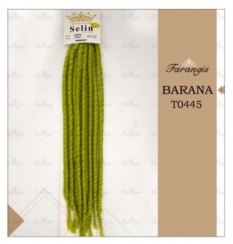 مو دردلاک سبز پسته ای مدل BARANA کد T0445