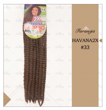 مو دردلاک قهوه ای مدل HAVANA2X کد 33
