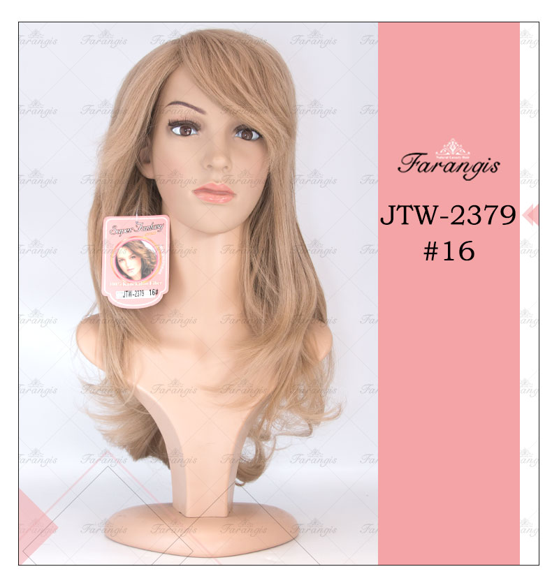 کلاه گیس زنانه بلوند مدل JTW کد 16