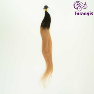 اکستنشن مو طبیعی سر چسب برند ازبک رنگ آمبره 01