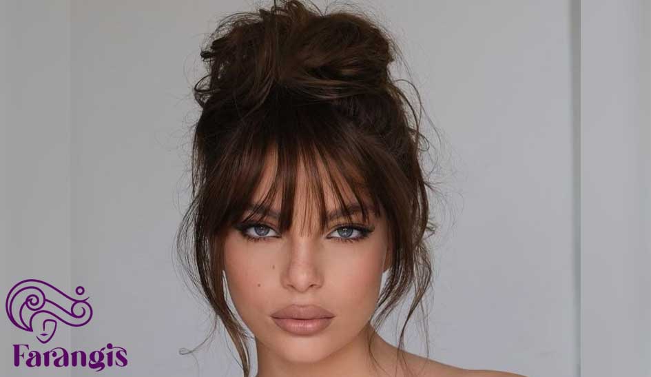 مدل های شینیون جلو چتری