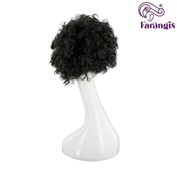 Short curly natural hair wig 03