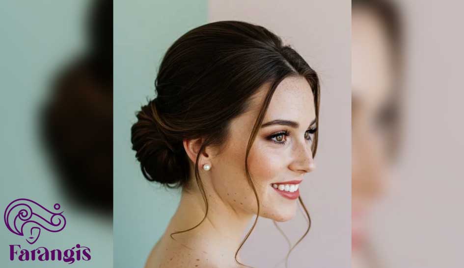 شینیون با ویوهای ظریف برای ظاهری کشیده تر