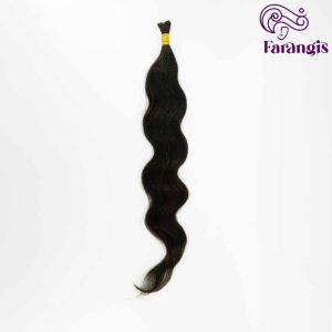 اکستنشن مو طبیعی سولماز کات شده حالت دار مشکی