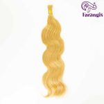 اکستنشن مو طبیعی کات شده سولماز بلوند 01