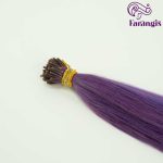 اکستنشن مو طبیعی سر چسب برند ازبک رنگ بنفش 01