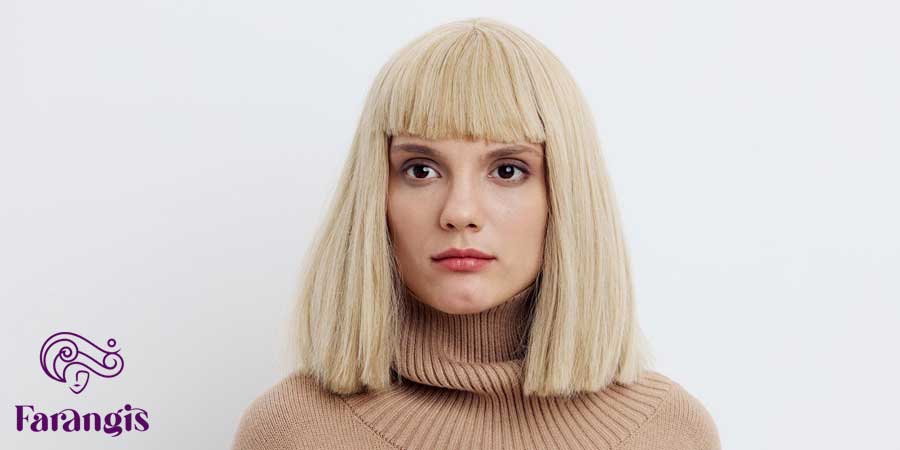 مدل موی چتری مناسب صورت های مستطیل شکل