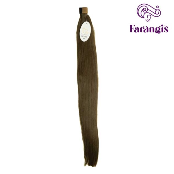 اکستنشن موی مصنوعی تنباکویی تیره برند MT