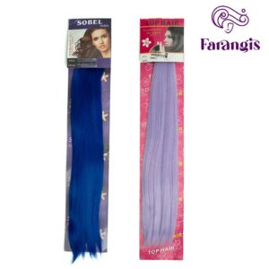 اکستنشن موی مصنوعی سر دوخت متری فانتزی T hairs