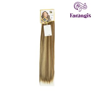اکستنشن موی مصنوعی رنگ قهوه ای تنباکویی لایت بلوند بیسکوییتی