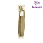 اکستنشن موی مصنوعی رنگ قهوه ای تنباکویی لایت بلوند زیتونی عسلی