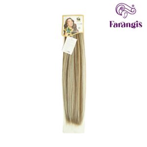 اکستنشن موی مصنوعی رنگ قهوه ای تنباکویی لایت بلوند کاهی
