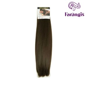 اکستنشن موی مصنوعی رنگ قهوه ای موکایی روشن
