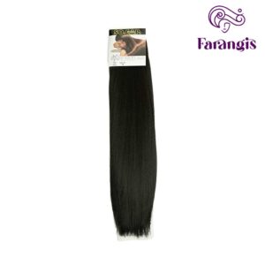 اکستنشن موی مصنوعی رنگ قهوه ای متوسط