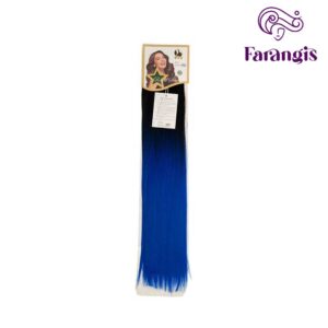 اکستنشن موی مصنوعی مشکی آبی کاربنی