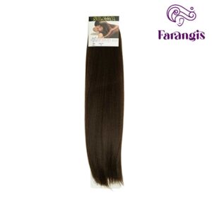 اکستنشن موی مصنوعی رنگ قهوه ای تیره
