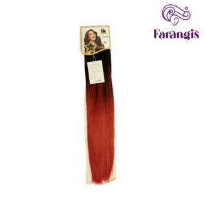 اکستنشن موی مصنوعی مشکی قرمز